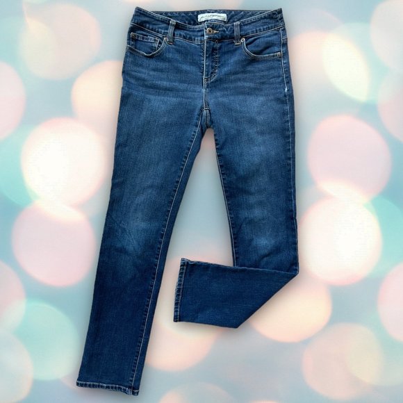 Chico’s Platinum Denim Women’s Mid-Rise Slim Jeans Size XS 2 (00) - Picture 2 of 7